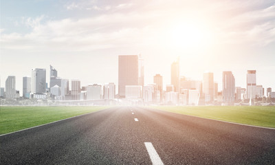 Obraz premium Road to big city