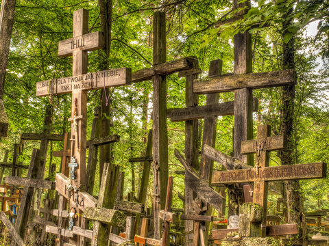 Holly crosses in Grabarka