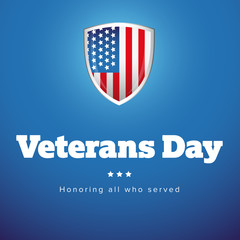 Veterans Day USA banner