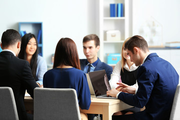 Business people working in conference room