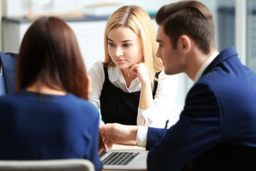 Business people working in conference room