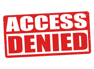 Access denied sign or stamp
