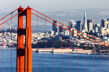 San Francisco with the Golden Gate bridge © kropic