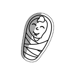 Christmas manger concept icon vector illustration graphic design