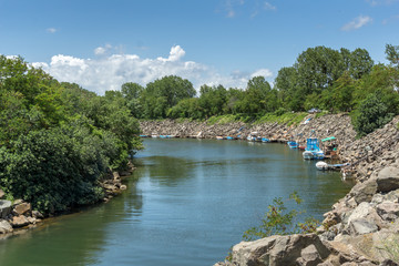 Amazing landscape of Rezovo River on the border between Bulgaria and Turkey