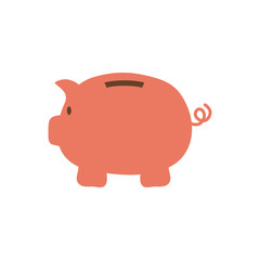 Piggy money savings icon vector illustration graphic design