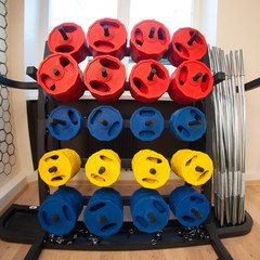 Fototapeta premium equipment in fitness gym 