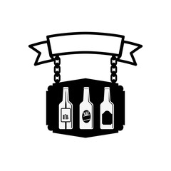 Beer and brewery concept icon vector illustration graphic design