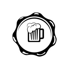 Beer and brewery concept icon vector illustration graphic design