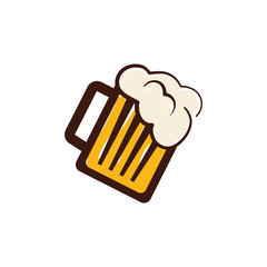 Beer and brewery concept icon vector illustration graphic design