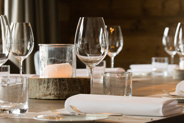 Elegant decorated table