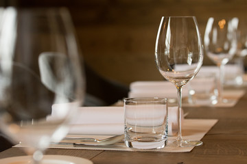 Elegant decorated table