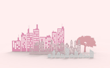 Obraz premium 紙の街並