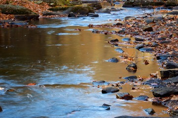 Waterfalls and Streams in the Fall at Hacklebarney Park