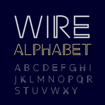 wire font