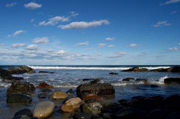 Fototapeta na wymiar Rocky Coast of Ogunquit, Maine