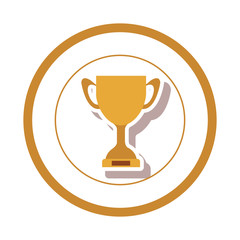 Cup trophy championship icon vector illustration graphic design