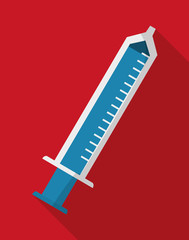 syringe medical care icon image vector illustration design 
