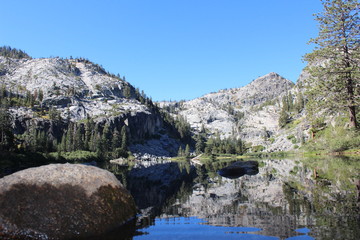 lake tahoe mirror image