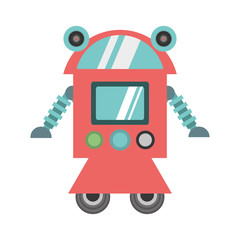 robot cyborg machine futuristic vector illustration eps 10