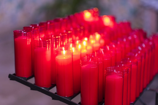 Velas de iglesia.