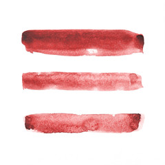 Red watercolor brushstroke - 135518519