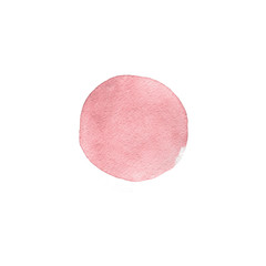 Red watercolor circle - 135518523