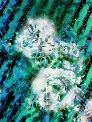 Teal & Blue Patterned Background Wallpaper