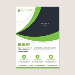 Corporate business annual report brochure flyer design. Leaflet cover presentation. Flier with Abstract geometric background. Modern publication poster magazine, layout template A4 flyer
