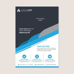 Corporate business annual report brochure flyer design. Leaflet cover presentation. Flier with Abstract geometric background. Modern publication poster magazine, layout template A4 flyer
