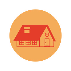 House real estate icon vector illustration graphic design