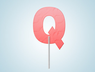 letter lollipop banner background