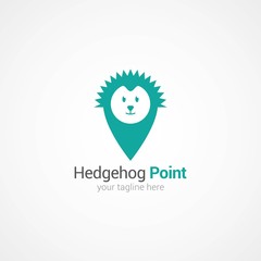 Hedgehog Logo Design Vector.