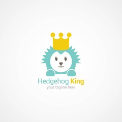 Hedgehog Logo Design Vector.