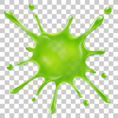 Splattered slime isolated on transparent background - 135521902