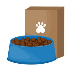 Full pet bowl