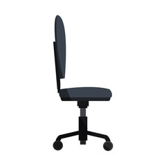 desk chair icon over white background. colorful design. vector illustration