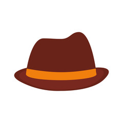 hat fedora ribbon father day vector illustration eps 10