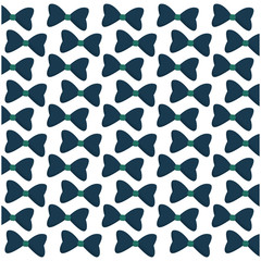 blue bowtie man father day party seamless pattern vector illustration eps 10