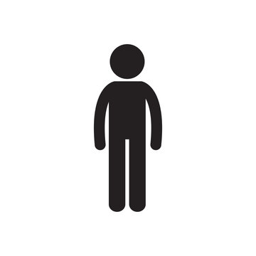 man stand person icon pictogram vector illustration eps 10
