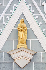 Holy women on Roof of Church in Thailand