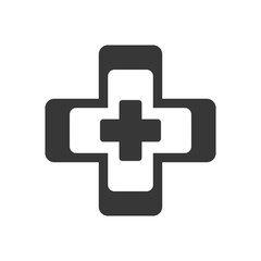 Obraz premium cross medical health symbol vector illustration eps 10
