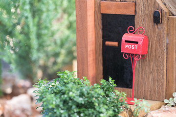 Models Box Office The replica was placed in a small garden.