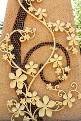 flower pattern on the walls