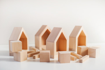 wooden house construction