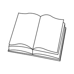 book icon over white background. vector illustration