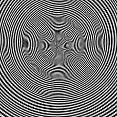 Black and White Background. Pattern With Optical Illusion. 