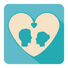 Wedding cute ornament icon vector illustration graphic design