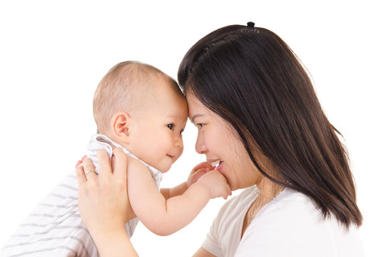 Asian Mother And Baby