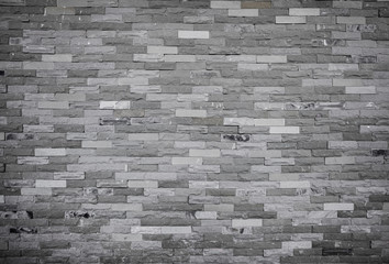 Texture of old grunge brick wall background. Vintage tone effect